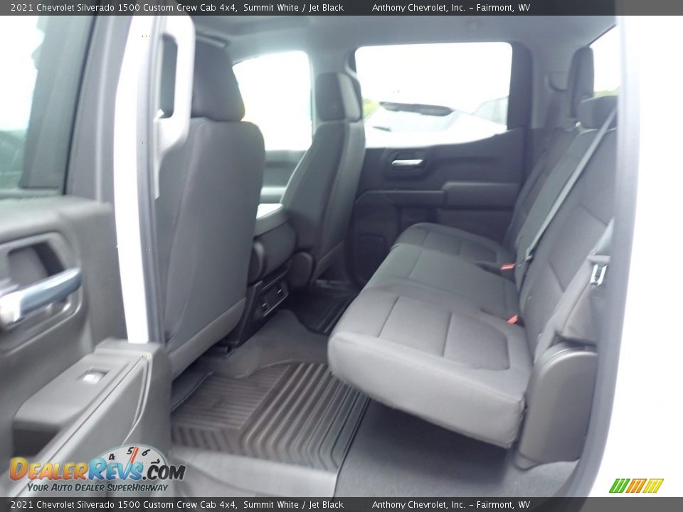 2021 Chevrolet Silverado 1500 Custom Crew Cab 4x4 Summit White / Jet Black Photo #12