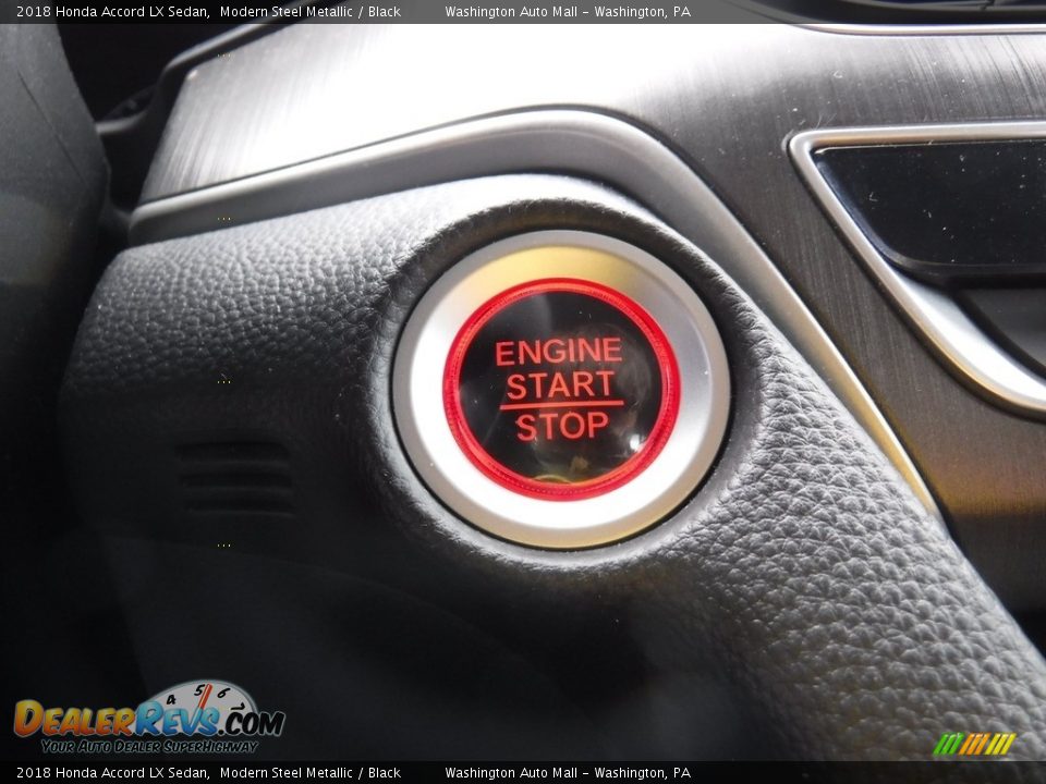 2018 Honda Accord LX Sedan Modern Steel Metallic / Black Photo #17