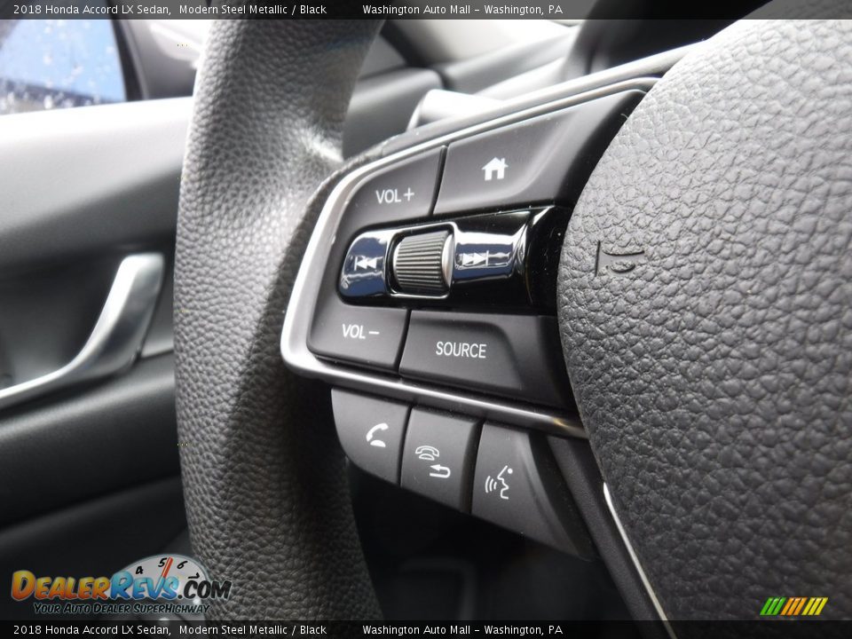 2018 Honda Accord LX Sedan Modern Steel Metallic / Black Photo #20