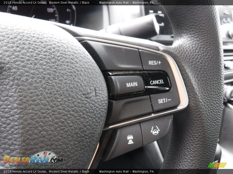 2018 Honda Accord LX Sedan Modern Steel Metallic / Black Photo #21