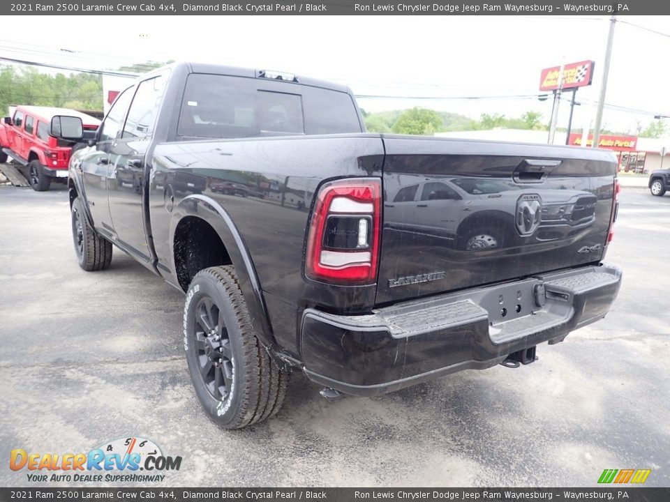 2021 Ram 2500 Laramie Crew Cab 4x4 Diamond Black Crystal Pearl / Black Photo #4