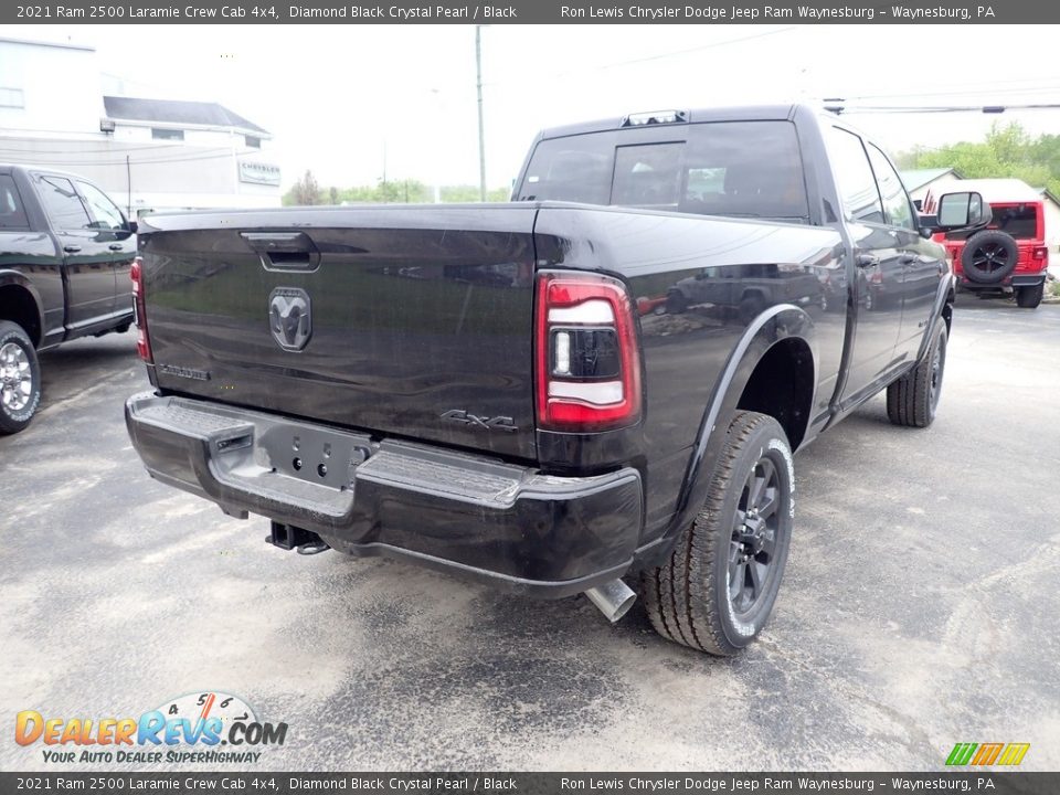 2021 Ram 2500 Laramie Crew Cab 4x4 Diamond Black Crystal Pearl / Black Photo #6