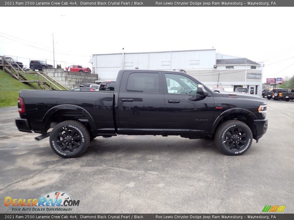 2021 Ram 2500 Laramie Crew Cab 4x4 Diamond Black Crystal Pearl / Black Photo #7