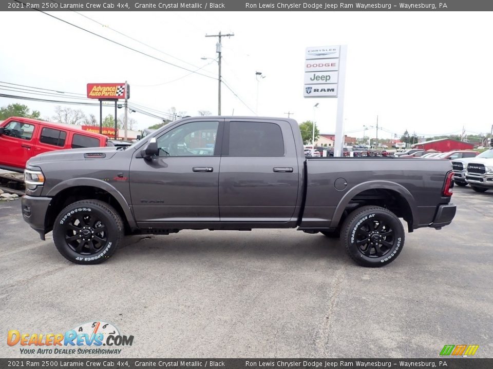 2021 Ram 2500 Laramie Crew Cab 4x4 Granite Crystal Metallic / Black Photo #3