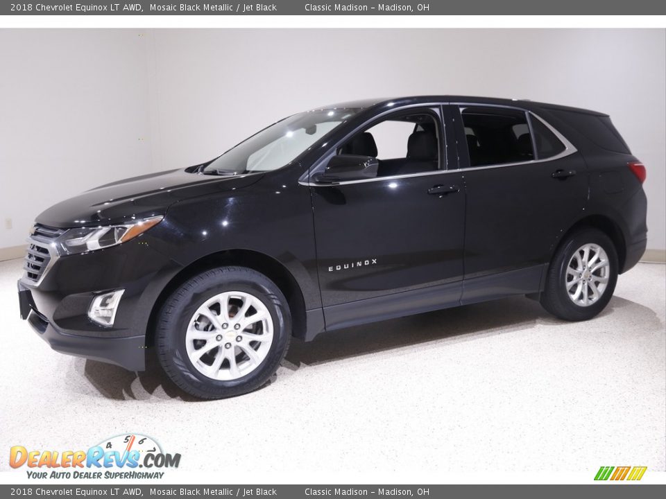 2018 Chevrolet Equinox LT AWD Mosaic Black Metallic / Jet Black Photo #3