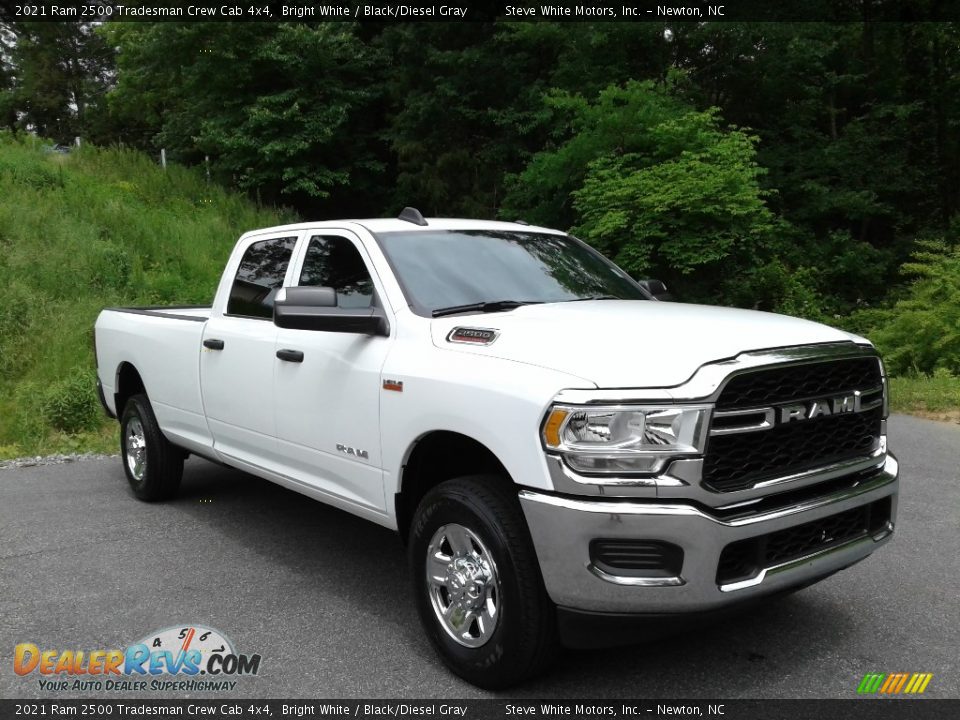 2021 Ram 2500 Tradesman Crew Cab 4x4 Bright White / Black/Diesel Gray Photo #4