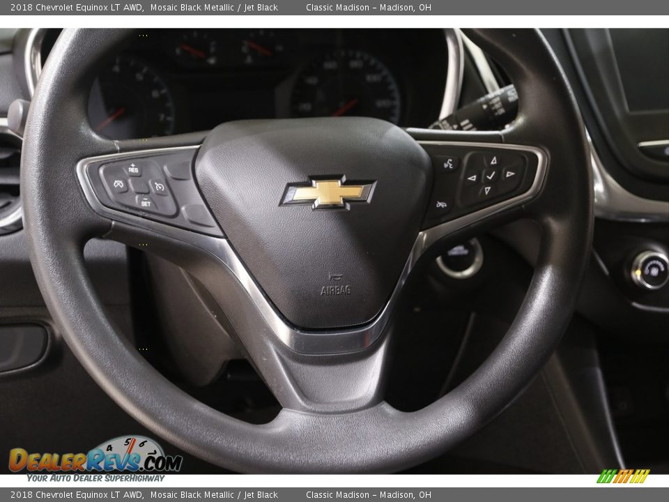 2018 Chevrolet Equinox LT AWD Mosaic Black Metallic / Jet Black Photo #7