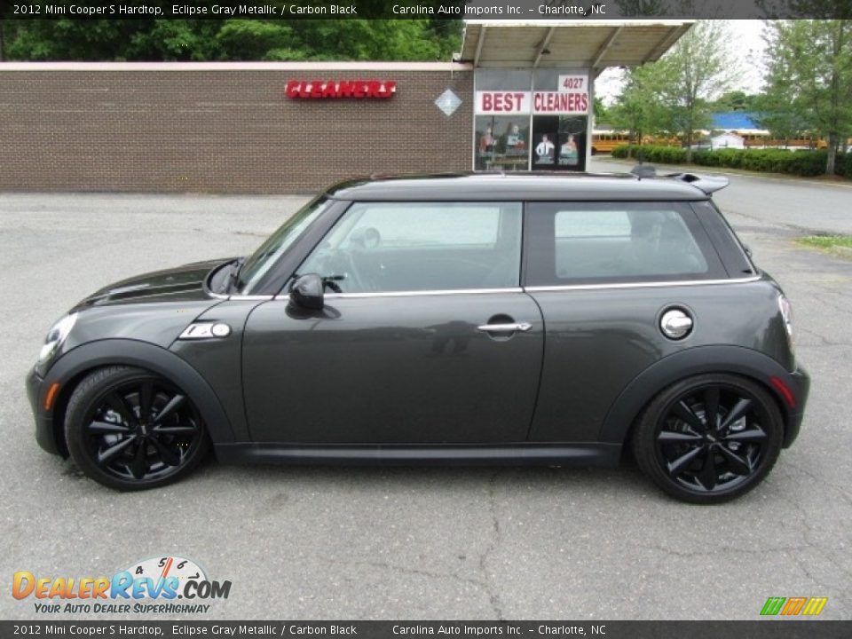 2012 Mini Cooper S Hardtop Eclipse Gray Metallic / Carbon Black Photo #7