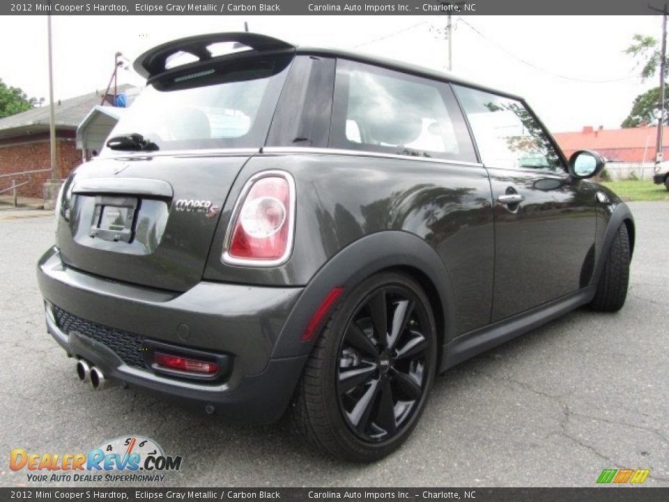 2012 Mini Cooper S Hardtop Eclipse Gray Metallic / Carbon Black Photo #10