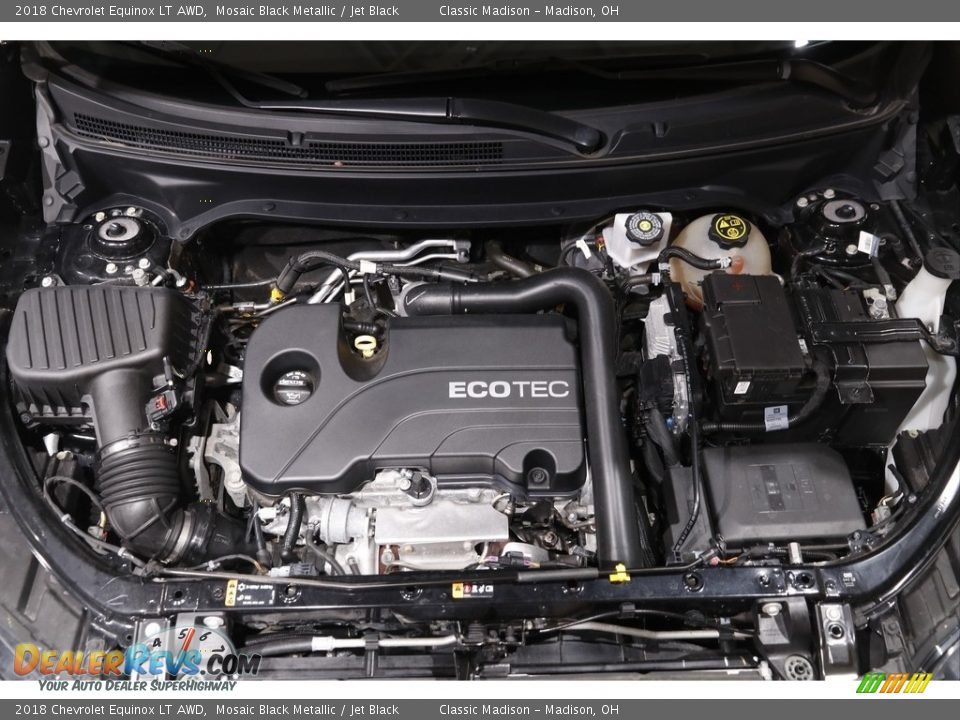 2018 Chevrolet Equinox LT AWD Mosaic Black Metallic / Jet Black Photo #17