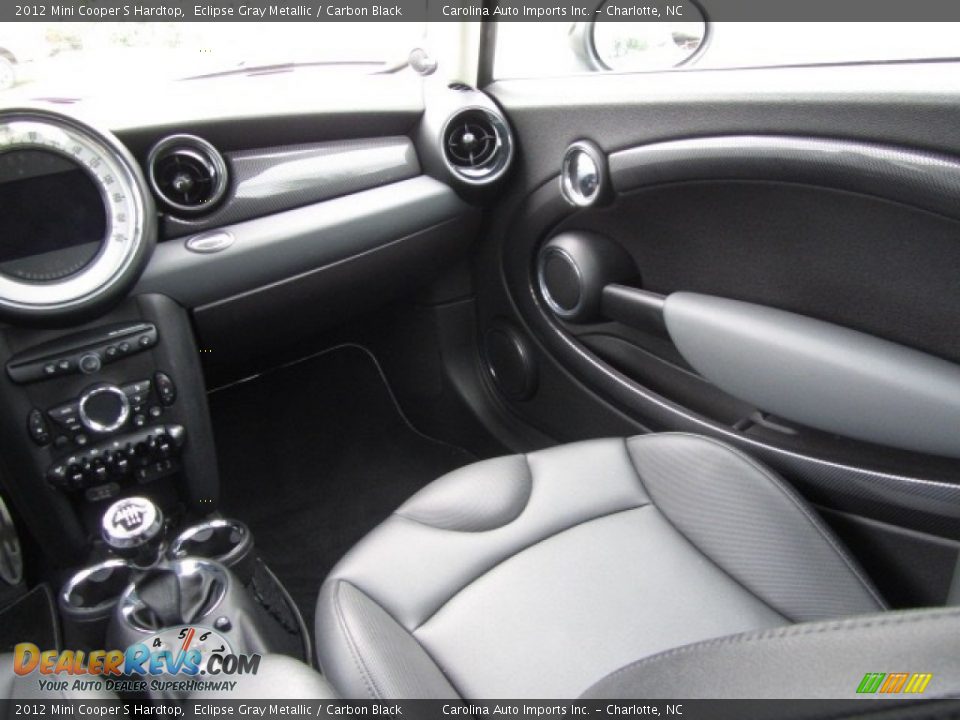 2012 Mini Cooper S Hardtop Eclipse Gray Metallic / Carbon Black Photo #14