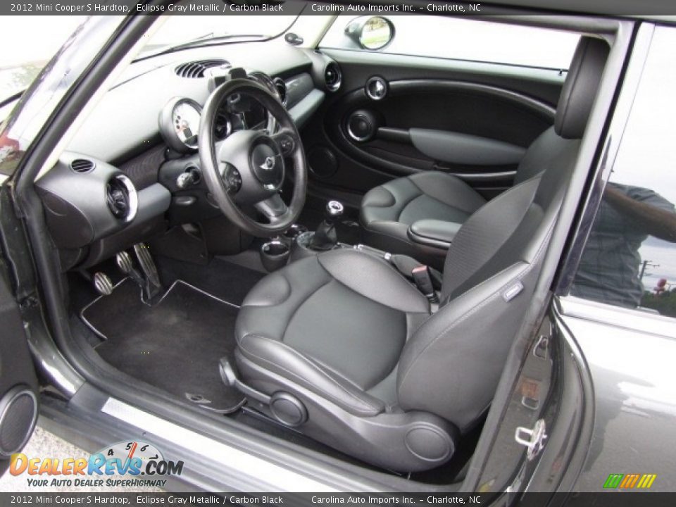 2012 Mini Cooper S Hardtop Eclipse Gray Metallic / Carbon Black Photo #17