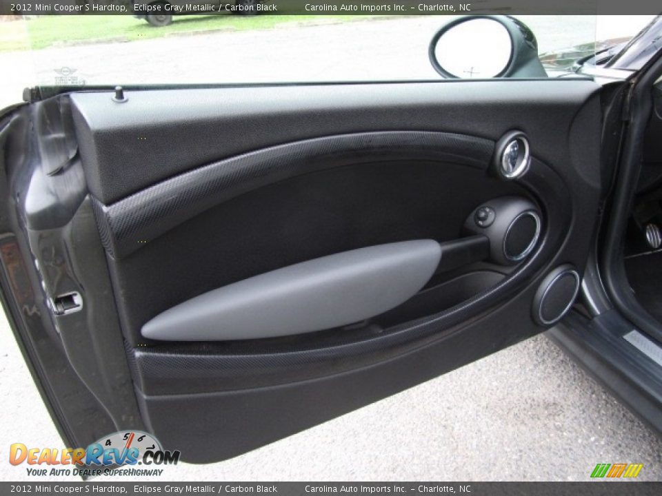 2012 Mini Cooper S Hardtop Eclipse Gray Metallic / Carbon Black Photo #18