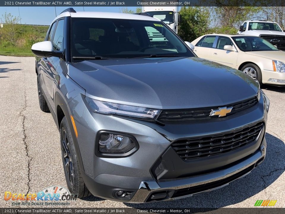 2021 Chevrolet TrailBlazer ACTIV AWD Satin Steel Metallic / Jet Black Photo #3