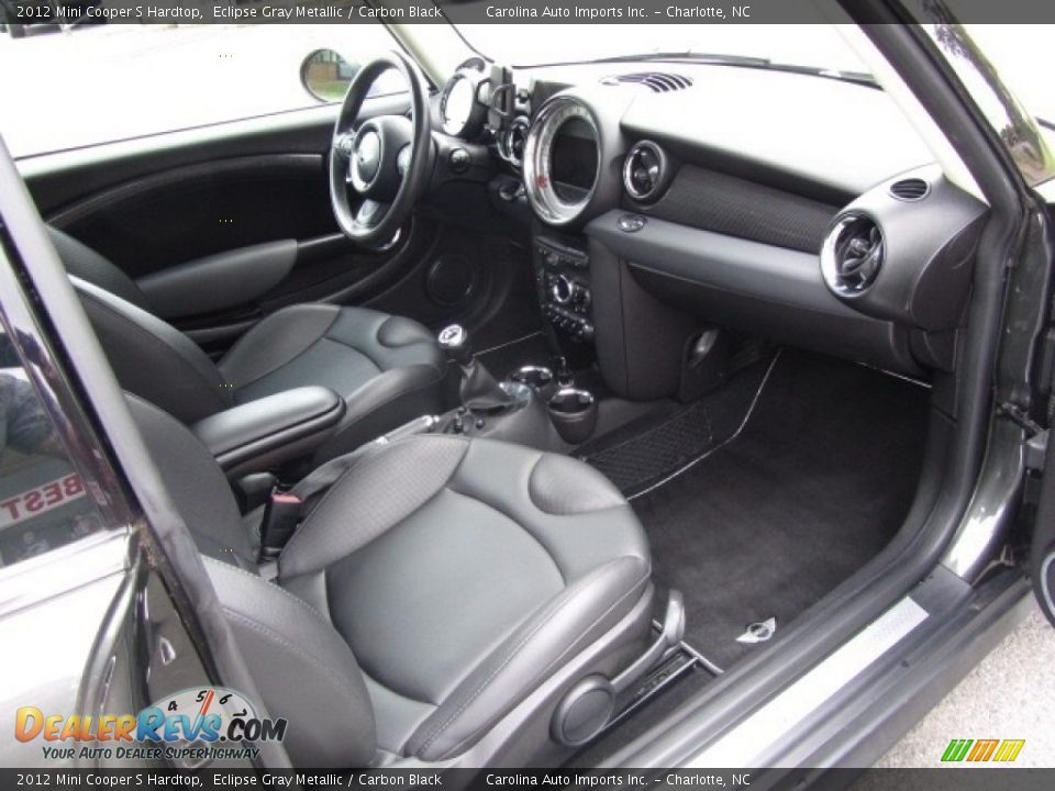 2012 Mini Cooper S Hardtop Eclipse Gray Metallic / Carbon Black Photo #22