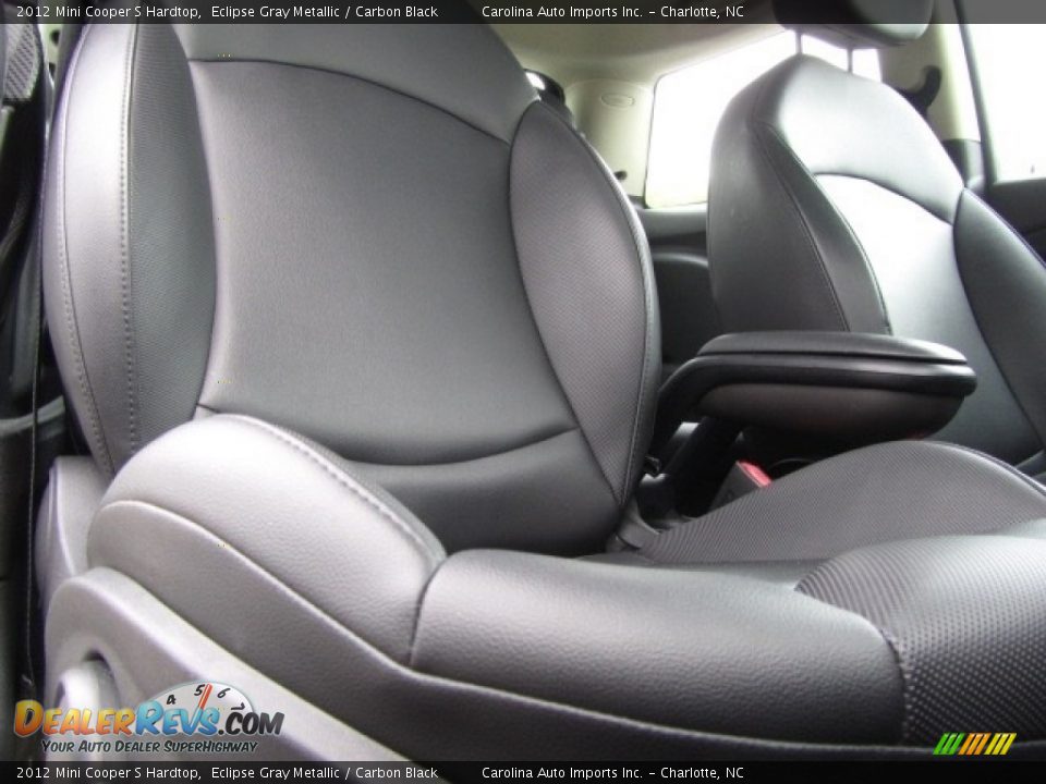 2012 Mini Cooper S Hardtop Eclipse Gray Metallic / Carbon Black Photo #23