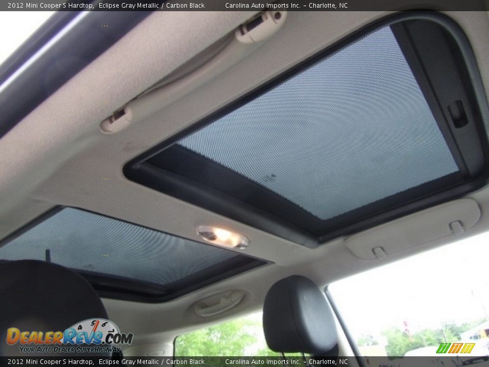 2012 Mini Cooper S Hardtop Eclipse Gray Metallic / Carbon Black Photo #24