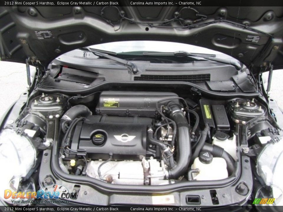 2012 Mini Cooper S Hardtop Eclipse Gray Metallic / Carbon Black Photo #25