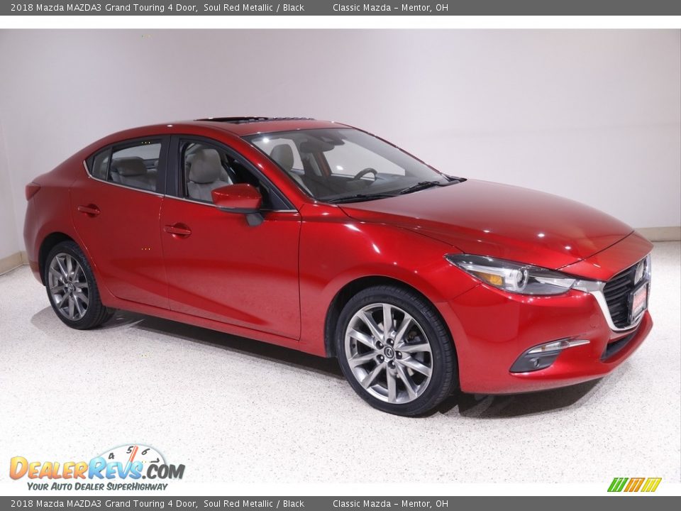 2018 Mazda MAZDA3 Grand Touring 4 Door Soul Red Metallic / Black Photo #1