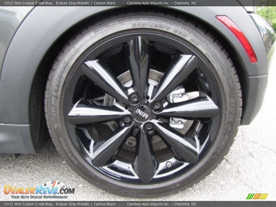2012 Mini Cooper S Hardtop Eclipse Gray Metallic / Carbon Black Photo #26
