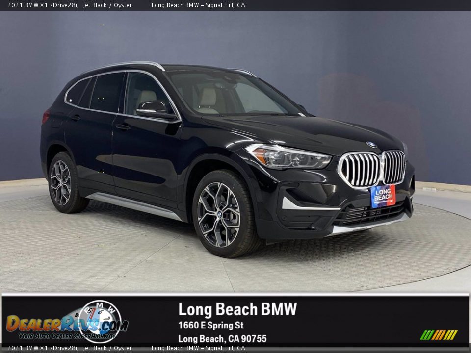 2021 BMW X1 sDrive28i Jet Black / Oyster Photo #1