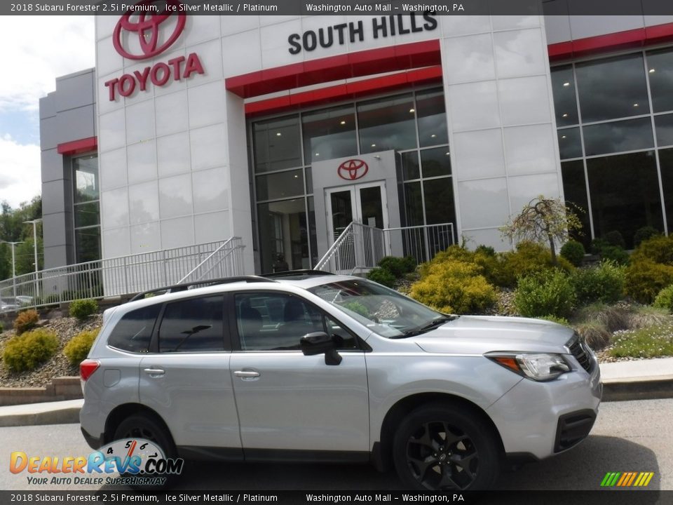 2018 Subaru Forester 2.5i Premium Ice Silver Metallic / Platinum Photo #2