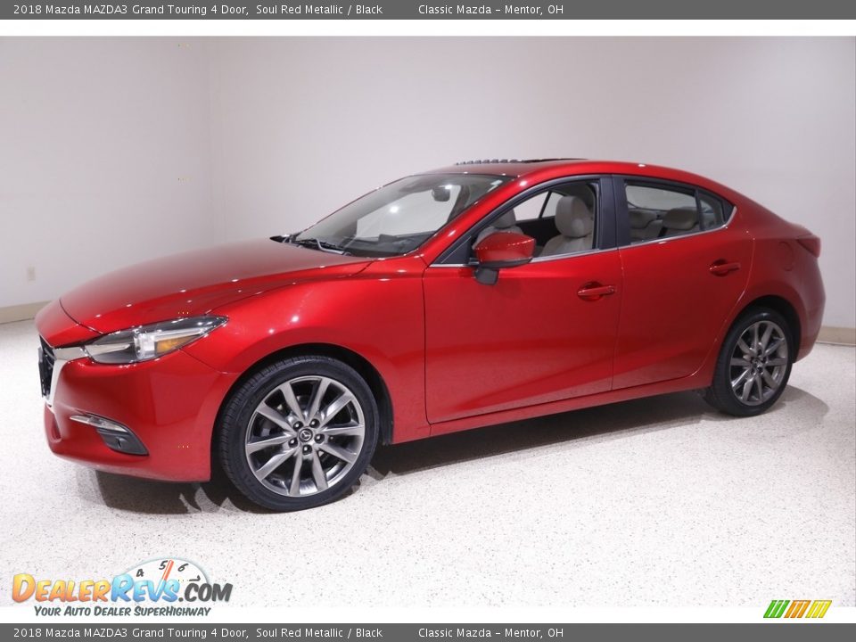 2018 Mazda MAZDA3 Grand Touring 4 Door Soul Red Metallic / Black Photo #3