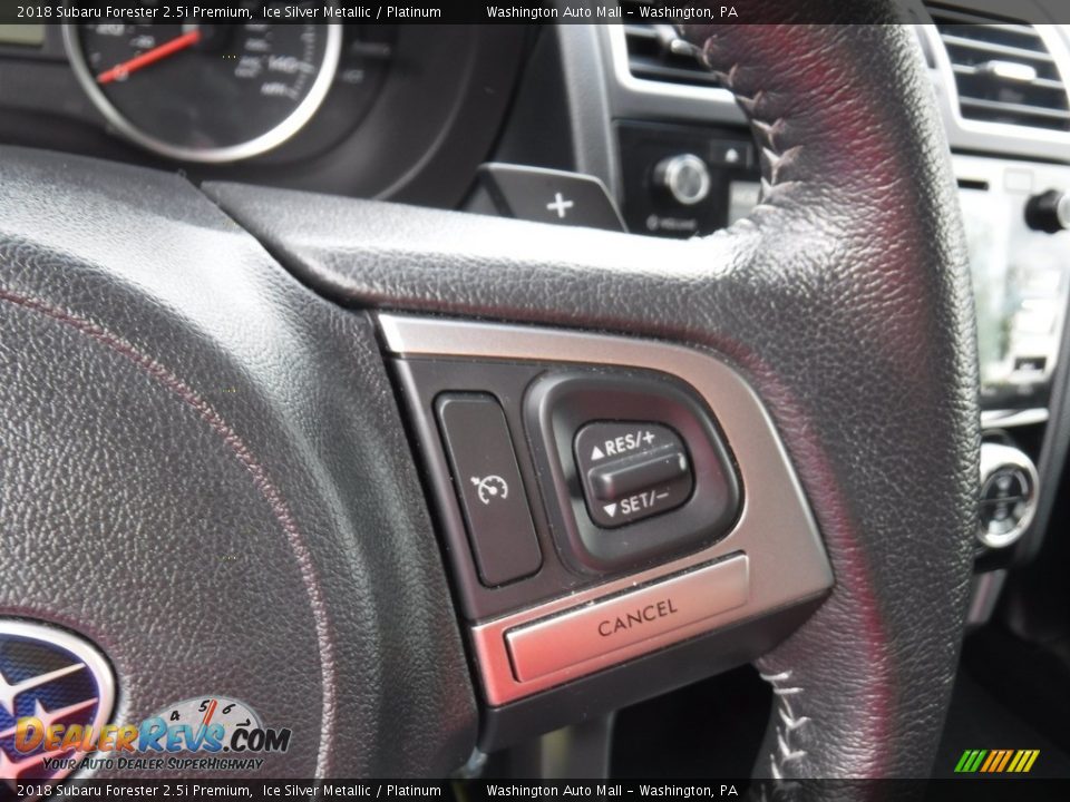 2018 Subaru Forester 2.5i Premium Ice Silver Metallic / Platinum Photo #7