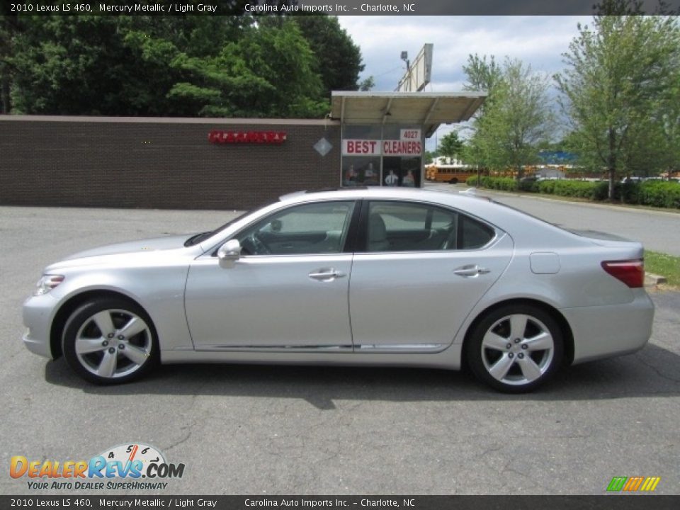 2010 Lexus LS 460 Mercury Metallic / Light Gray Photo #7