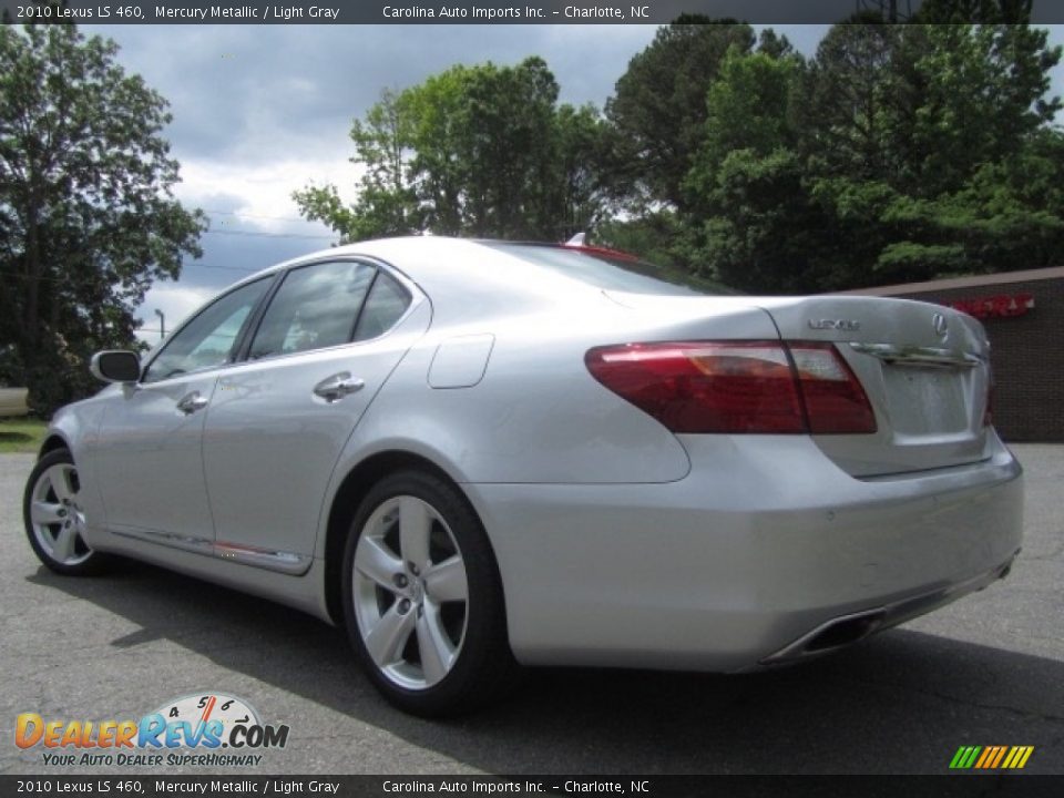 2010 Lexus LS 460 Mercury Metallic / Light Gray Photo #8