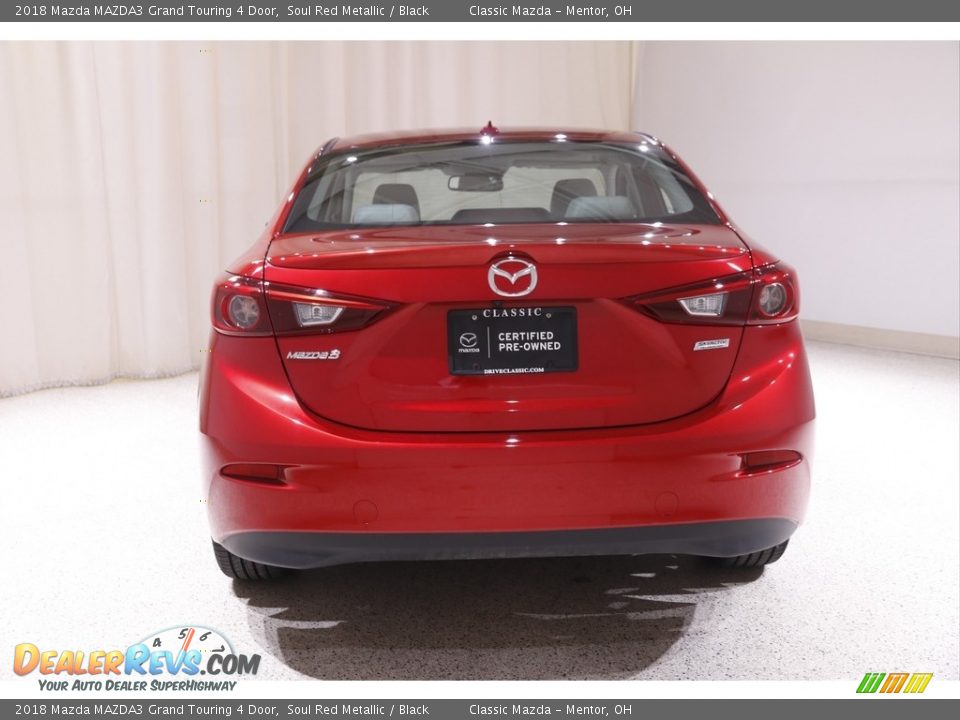 2018 Mazda MAZDA3 Grand Touring 4 Door Soul Red Metallic / Black Photo #16