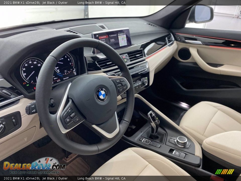 2021 BMW X1 sDrive28i Jet Black / Oyster Photo #12