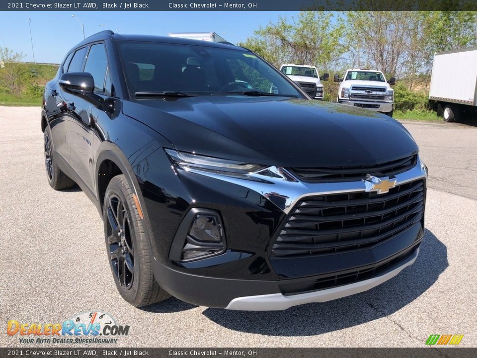 2021 Chevrolet Blazer LT AWD Black / Jet Black Photo #2