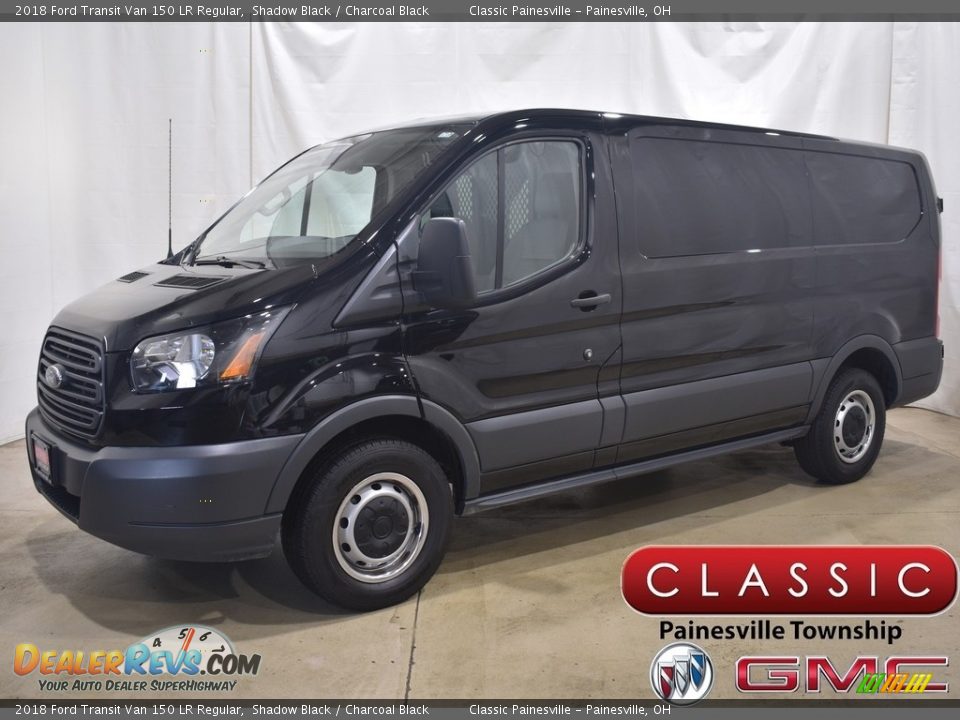 2018 Ford Transit Van 150 LR Regular Shadow Black / Charcoal Black Photo #1