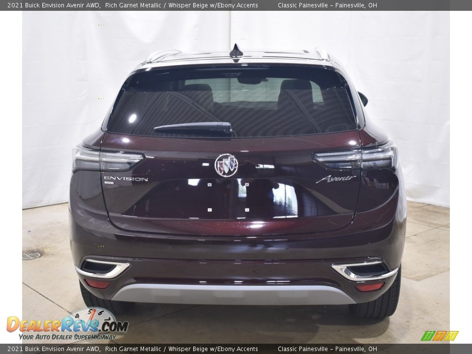 2021 Buick Envision Avenir AWD Rich Garnet Metallic / Whisper Beige w/Ebony Accents Photo #3