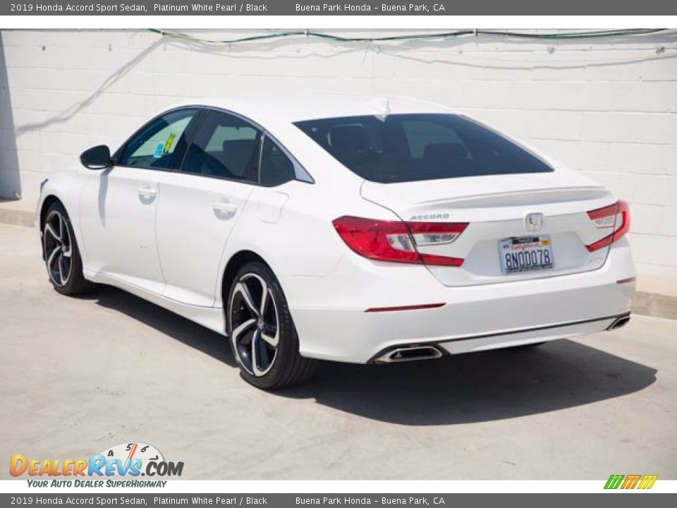 2019 Honda Accord Sport Sedan Platinum White Pearl / Black Photo #2