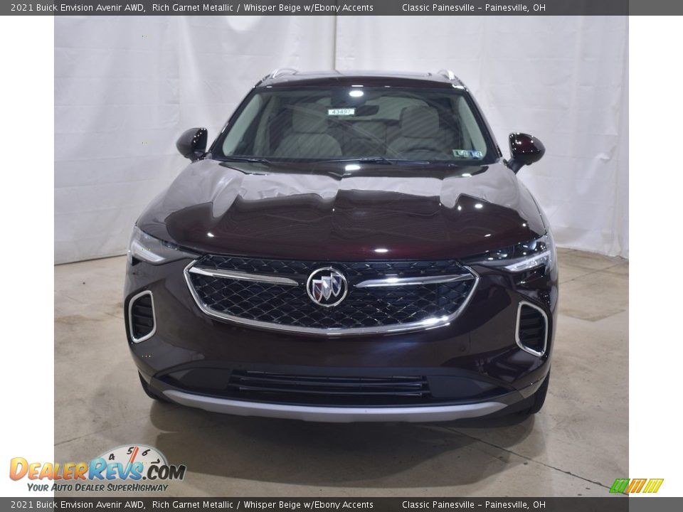 2021 Buick Envision Avenir AWD Rich Garnet Metallic / Whisper Beige w/Ebony Accents Photo #4