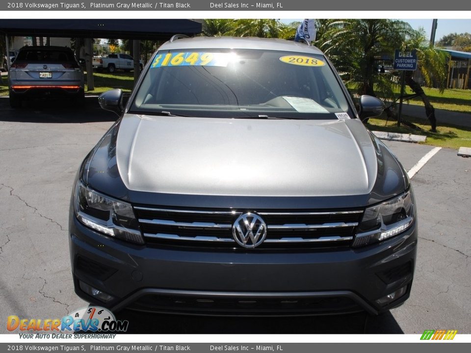 2018 Volkswagen Tiguan S Platinum Gray Metallic / Titan Black Photo #3