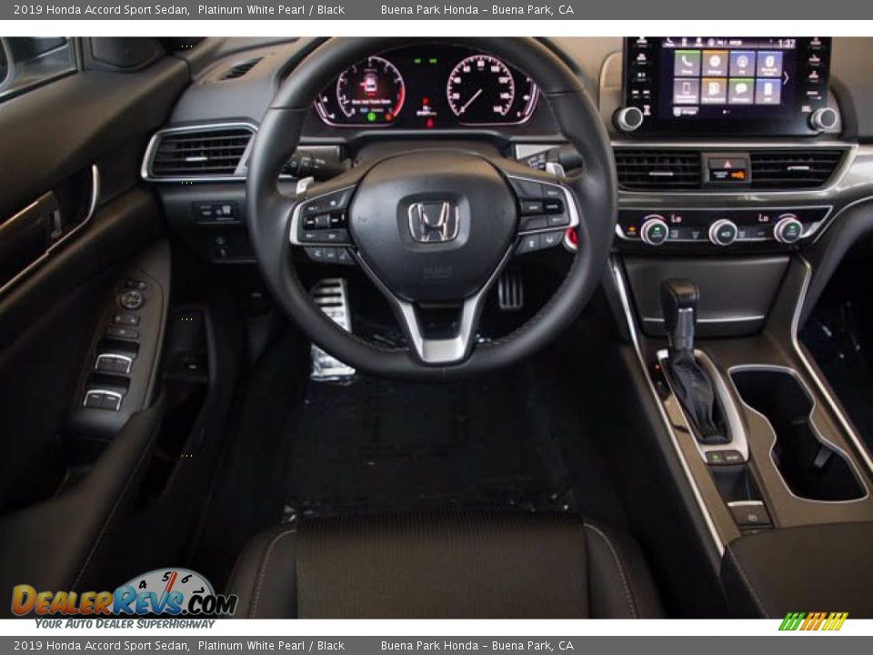 2019 Honda Accord Sport Sedan Platinum White Pearl / Black Photo #5