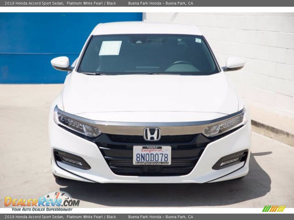 2019 Honda Accord Sport Sedan Platinum White Pearl / Black Photo #7