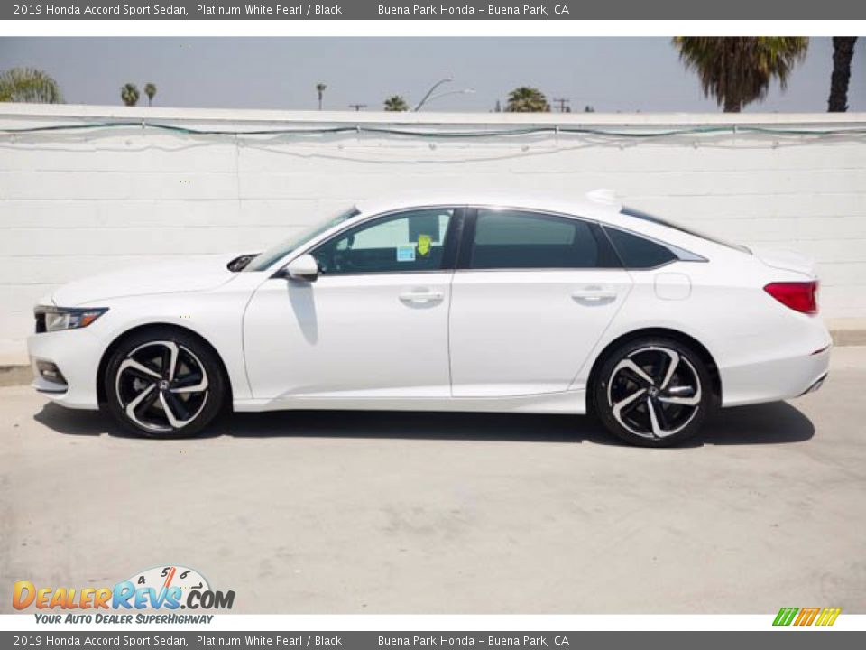 2019 Honda Accord Sport Sedan Platinum White Pearl / Black Photo #8