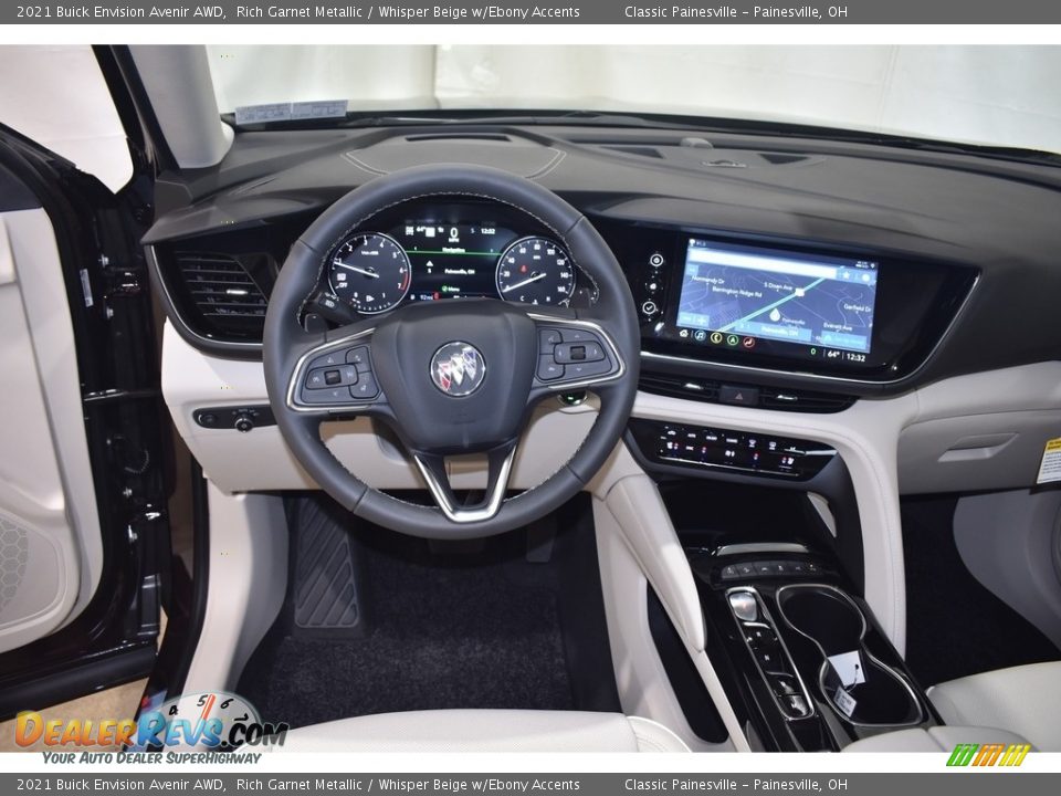 2021 Buick Envision Avenir AWD Rich Garnet Metallic / Whisper Beige w/Ebony Accents Photo #10