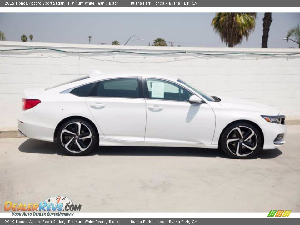 2019 Honda Accord Sport Sedan Platinum White Pearl / Black Photo #12