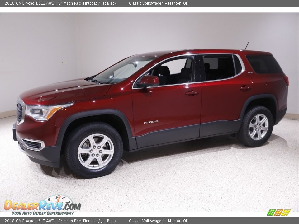 2018 GMC Acadia SLE AWD Crimson Red Tintcoat / Jet Black Photo #3