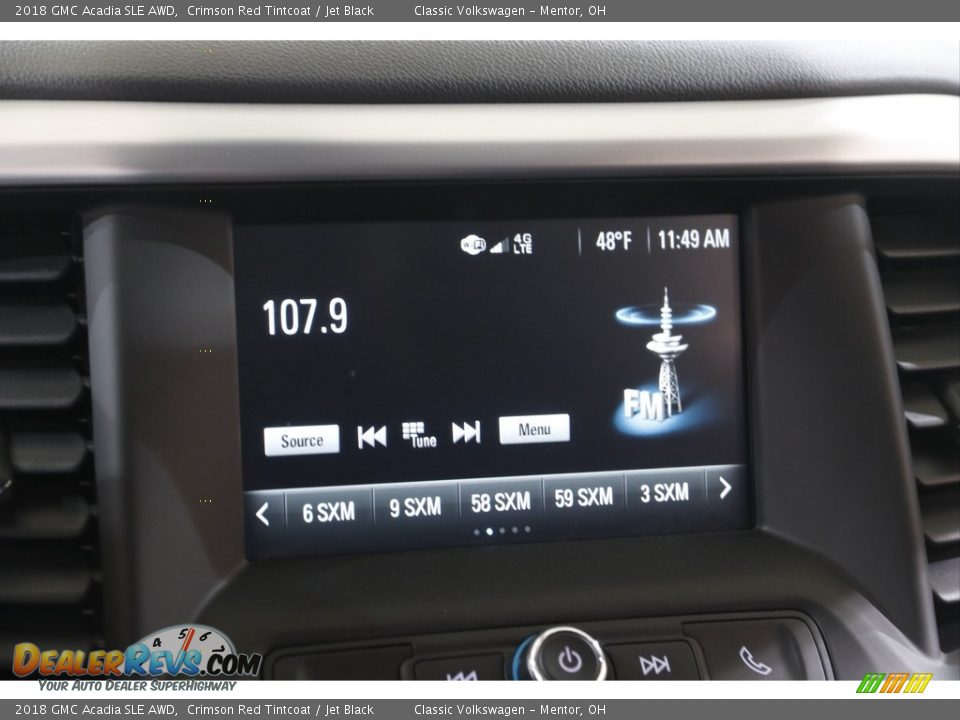2018 GMC Acadia SLE AWD Crimson Red Tintcoat / Jet Black Photo #10