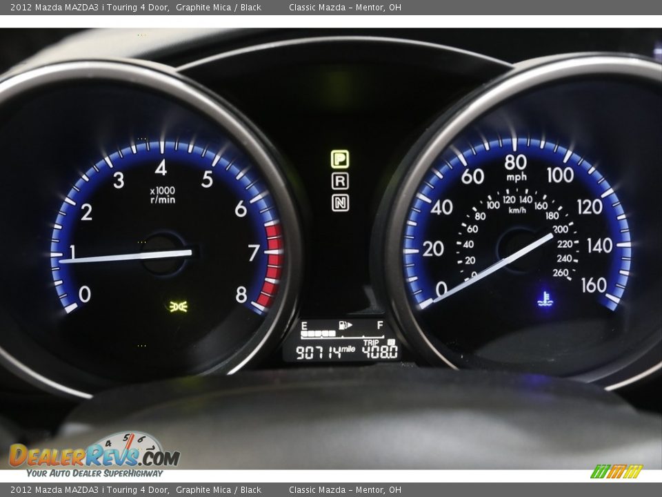 2012 Mazda MAZDA3 i Touring 4 Door Graphite Mica / Black Photo #8