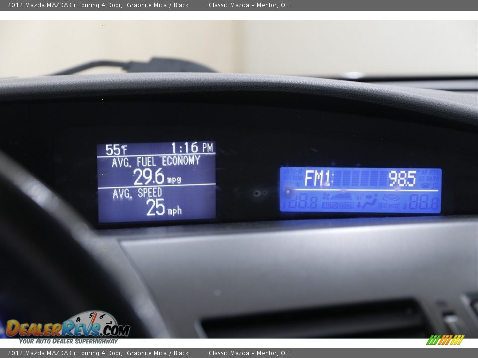 2012 Mazda MAZDA3 i Touring 4 Door Graphite Mica / Black Photo #10