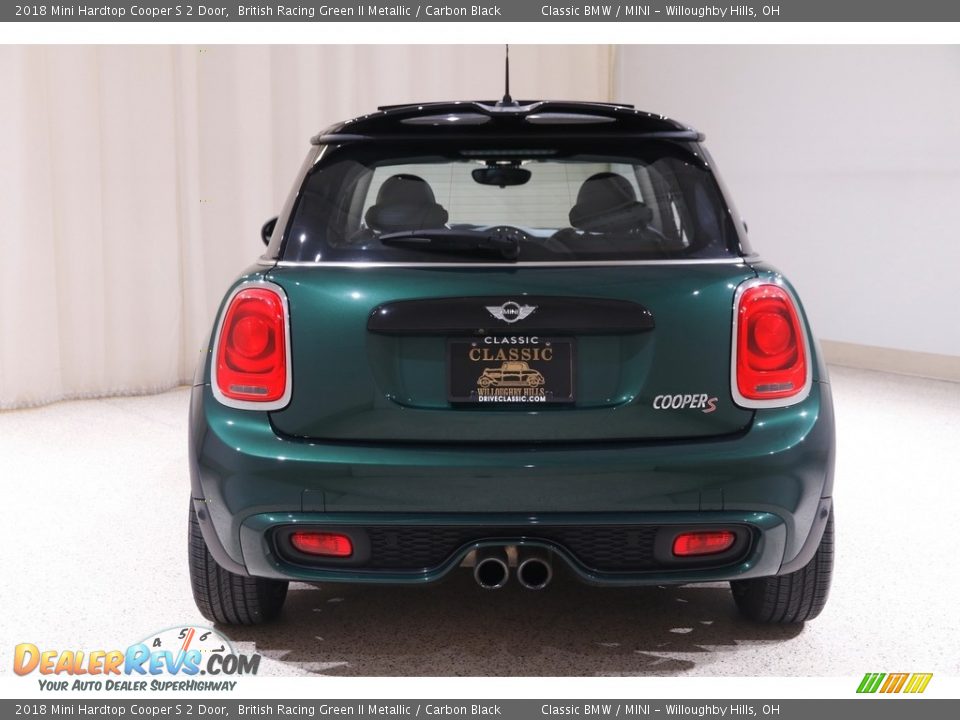 2018 Mini Hardtop Cooper S 2 Door British Racing Green II Metallic / Carbon Black Photo #17