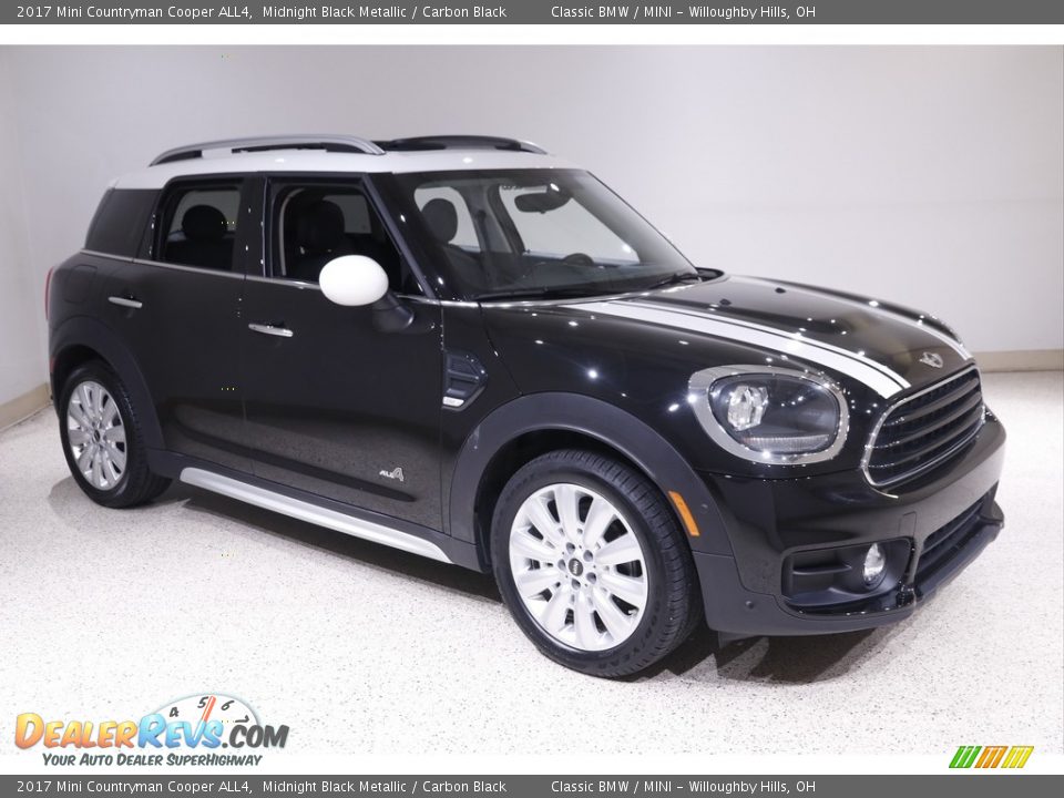 2017 Mini Countryman Cooper ALL4 Midnight Black Metallic / Carbon Black Photo #1