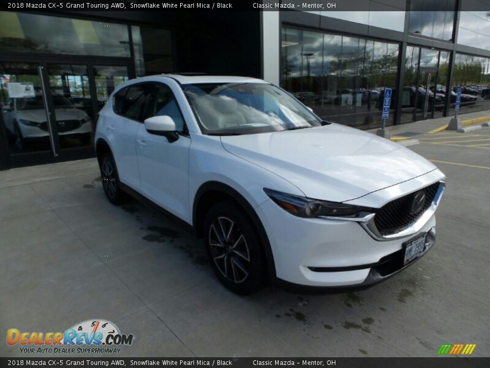 2018 Mazda CX-5 Grand Touring AWD Snowflake White Pearl Mica / Black Photo #1